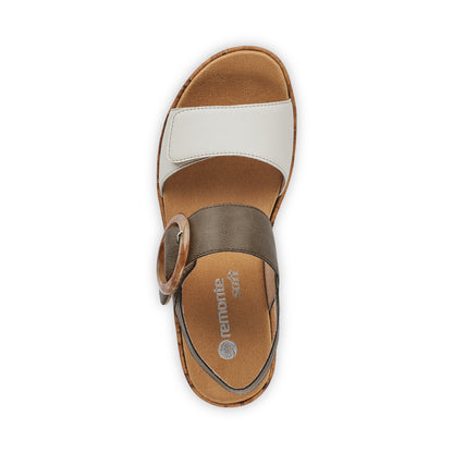 Remonte Ladies Buckle Detail Sandal Kharki