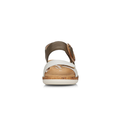 Remonte Ladies Buckle Detail Sandal Kharki