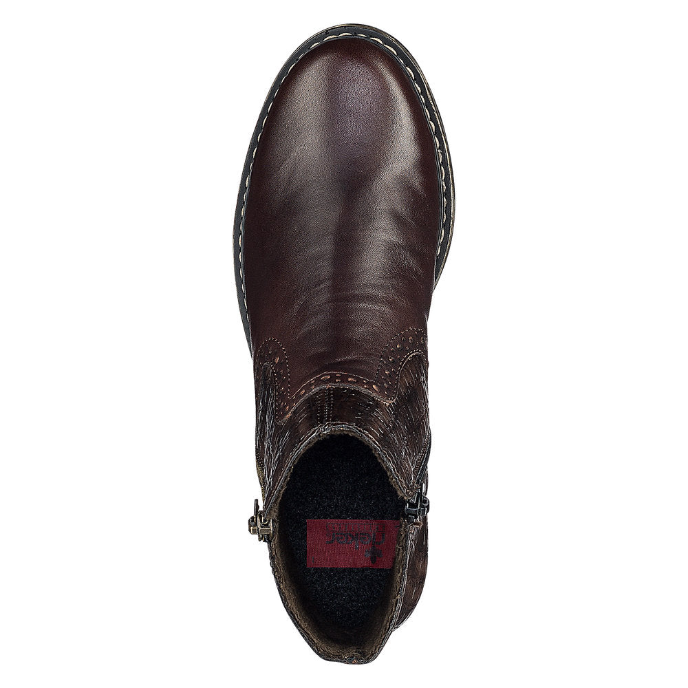Rieker Ladies Zip Ankle Boot