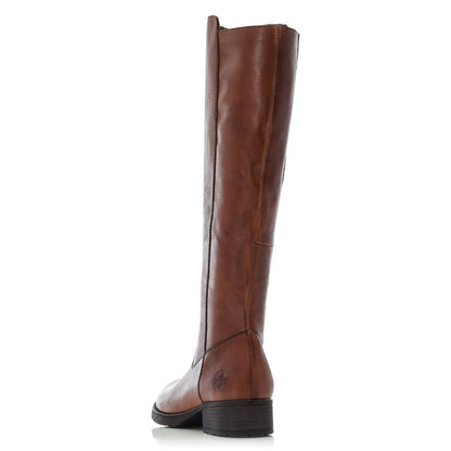 Rieker Ladies Long Leg Zip Boot Flat Heel