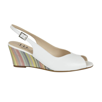 HB Shoes Ladies Torrorosso Sling Back Wedge Heel Peep Toe Shoe
