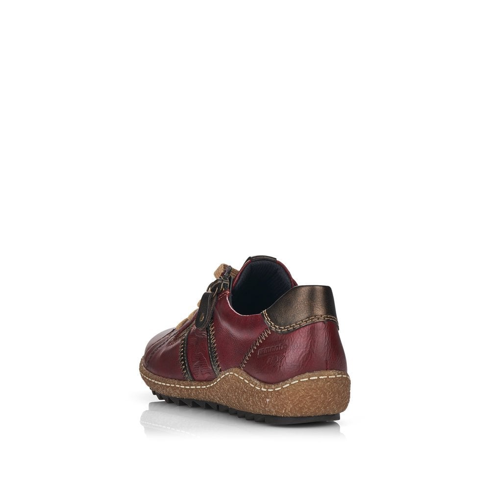 Remonte Ladies Lace Up Shoe With Zip